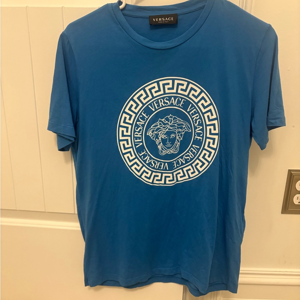 Versace Medusa Blue Short Sleeve Tee